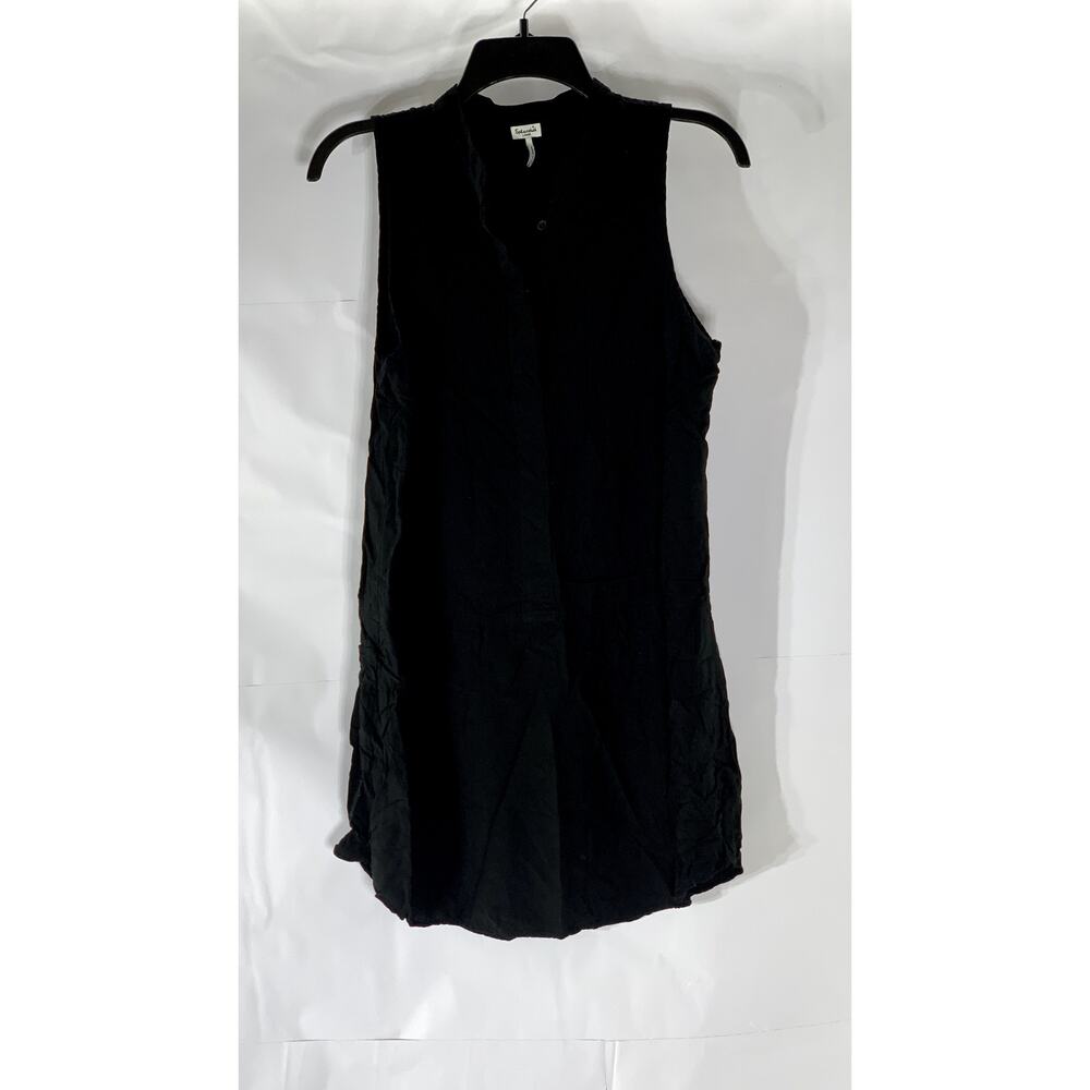 Splendid Women's Black Solid Half-Button Sleevele… - image 2